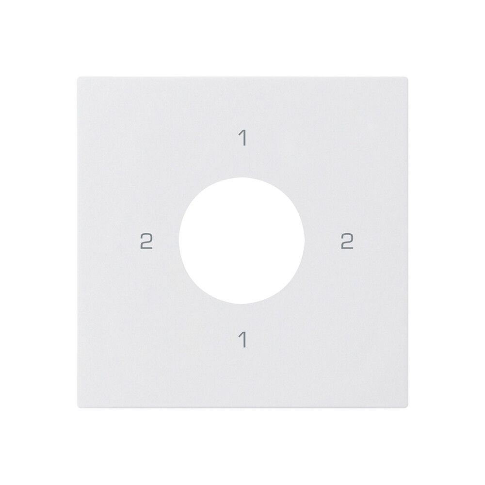 Kit frontale per interruttore a chiave S3 60×60mm kallysto 2-1-2-1 bianco