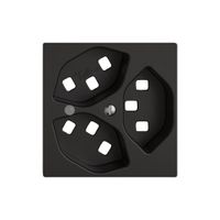 Montageset EDIZIO.liv SNAPFIX® für 3×T23 mit Frontlinse sz