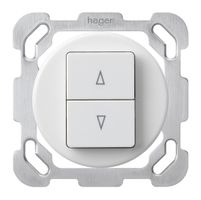 Einsatz zu UP-Storenschalter basico weiss mit 2 Funktionstasten Steckklemme