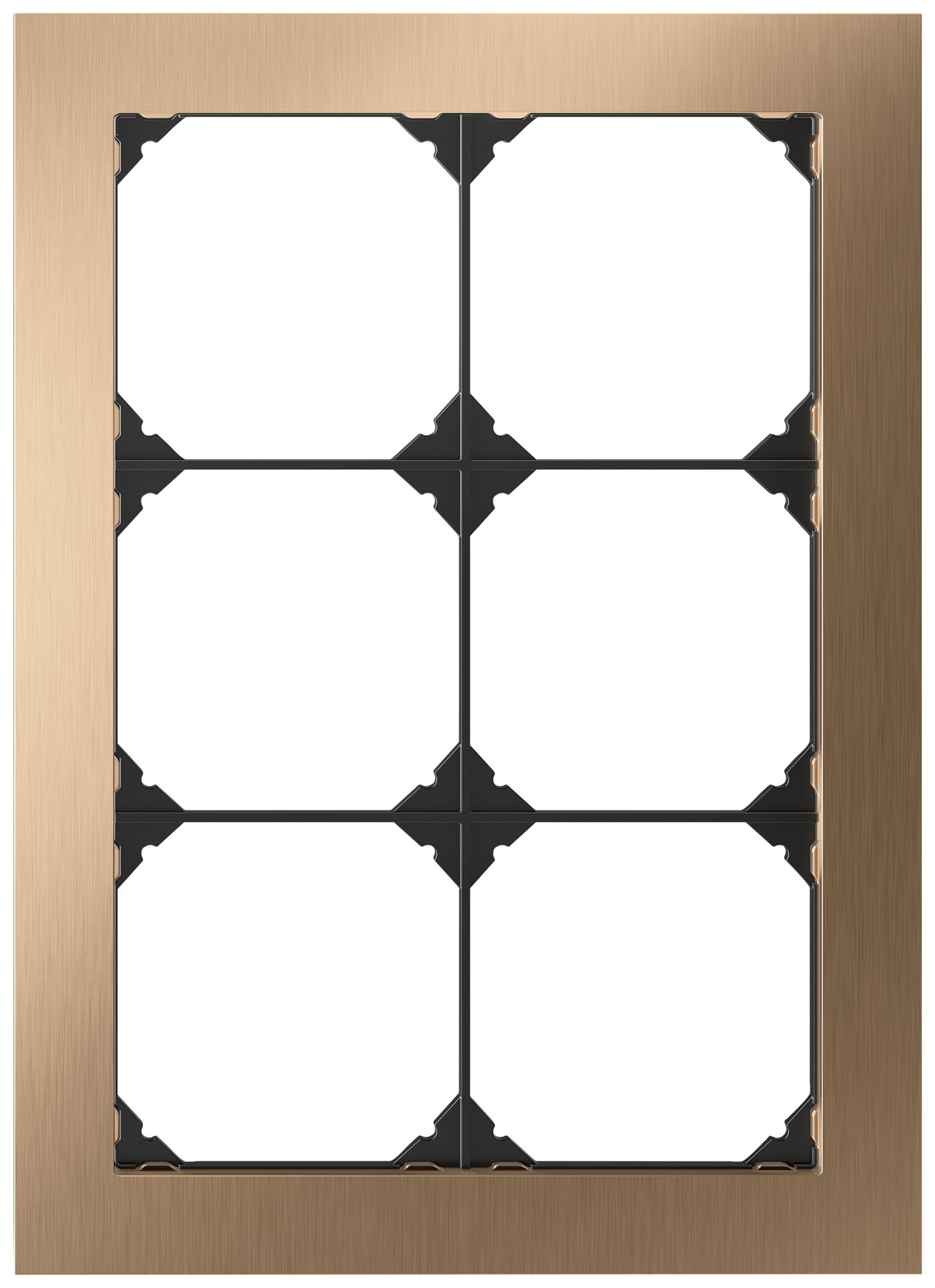 UP-Abdeckrahmen EDIZIO.liv prestige SNAPFIX® 3×2 214×154mm Me-champ