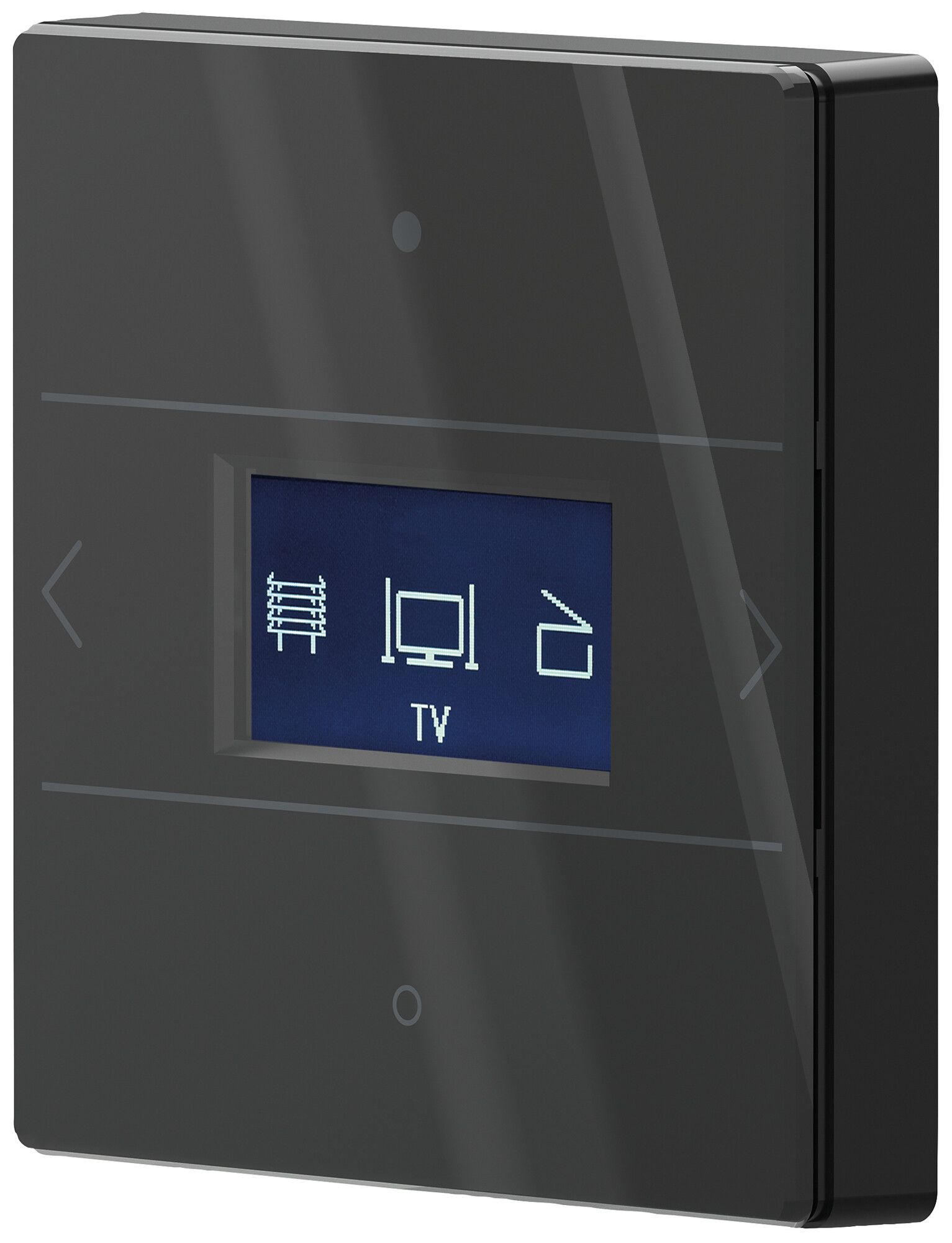 Appareil de contrôle Theben iON 108 KNX G avec thermostat d´ambiance noir