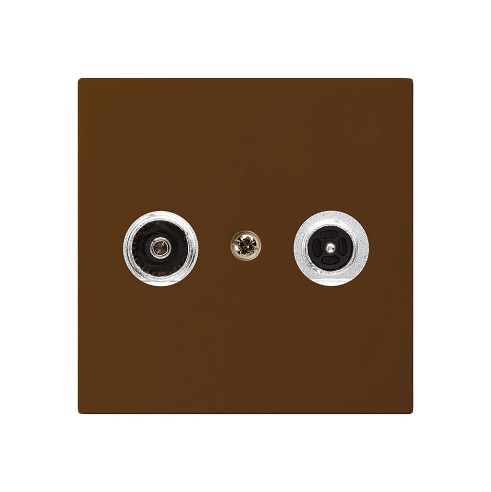 Antennendose kallysto R/TV Bauart A 14dB 2GHz braun