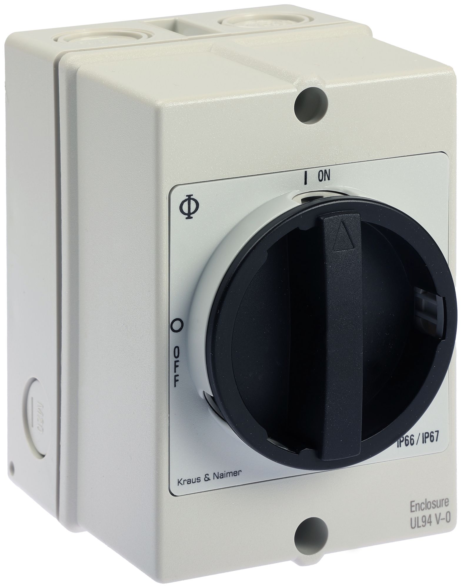 Interrupteur AP CEM K&N 20A 400V 0/3L no/gr