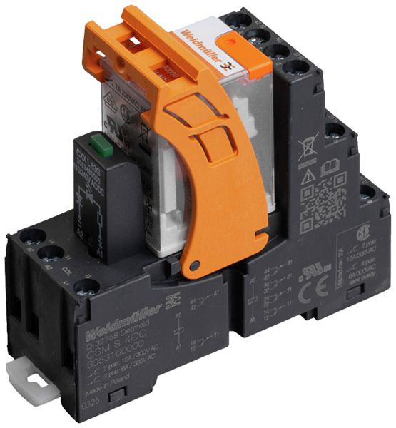 Relais WM CRMKIT S L 4CO 6A AgNi 184…253VAC LED Schraubanschluss RT I