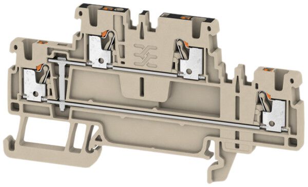 Mehrstock-Reihenklemme Weidmüller A2T PUSH IN 1.5mm² 2 Etagen beige