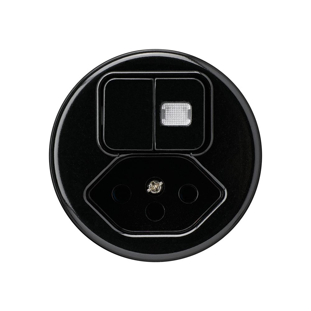 Einsatz zu Leuchtkombination basico 3+A-R/1L+Typ 13 schwarz 1 Linse