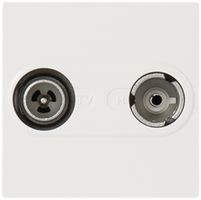 EB-Antennen-Steckdose MOS TV-R 10dB weiss