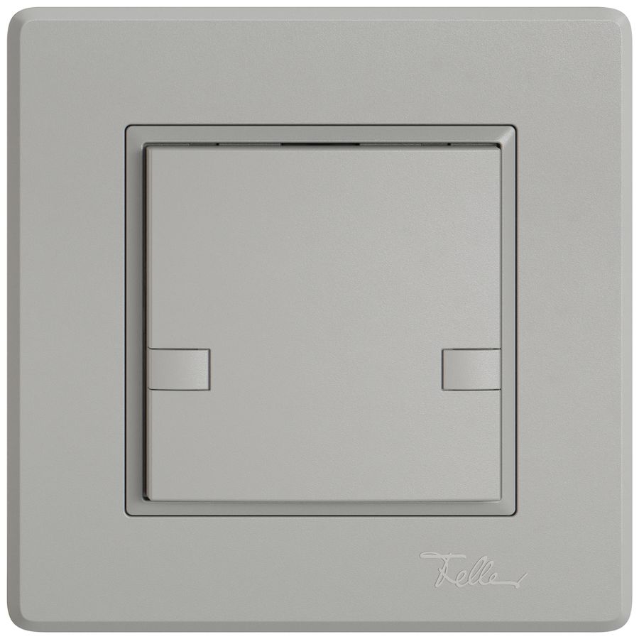 Poussoir universel ENC EDIZIO.liv UNI SNAPFIX® 12…48V s.LED 1× comm.2T grc