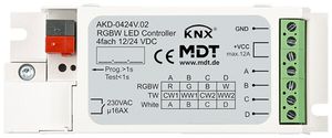 Alimentation LED KNX MDT AKD-0424V.02 4-can 72W 12…24V