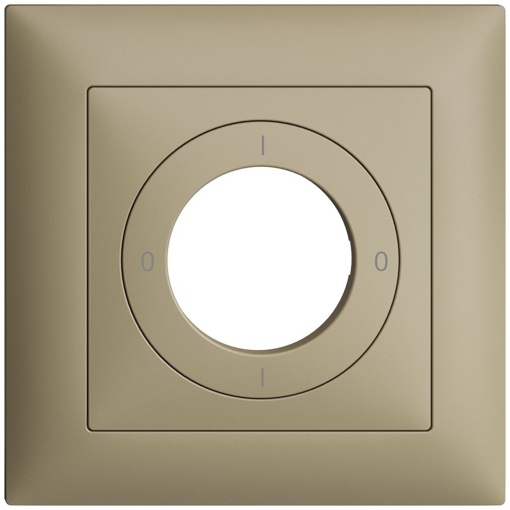 Kit frontal EDIZIOdue 0-1-0-1 88×88mm sand pour interrupteur à clé