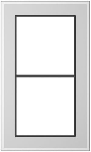 Abdeckrahmen SIDUS 2×1 weiss