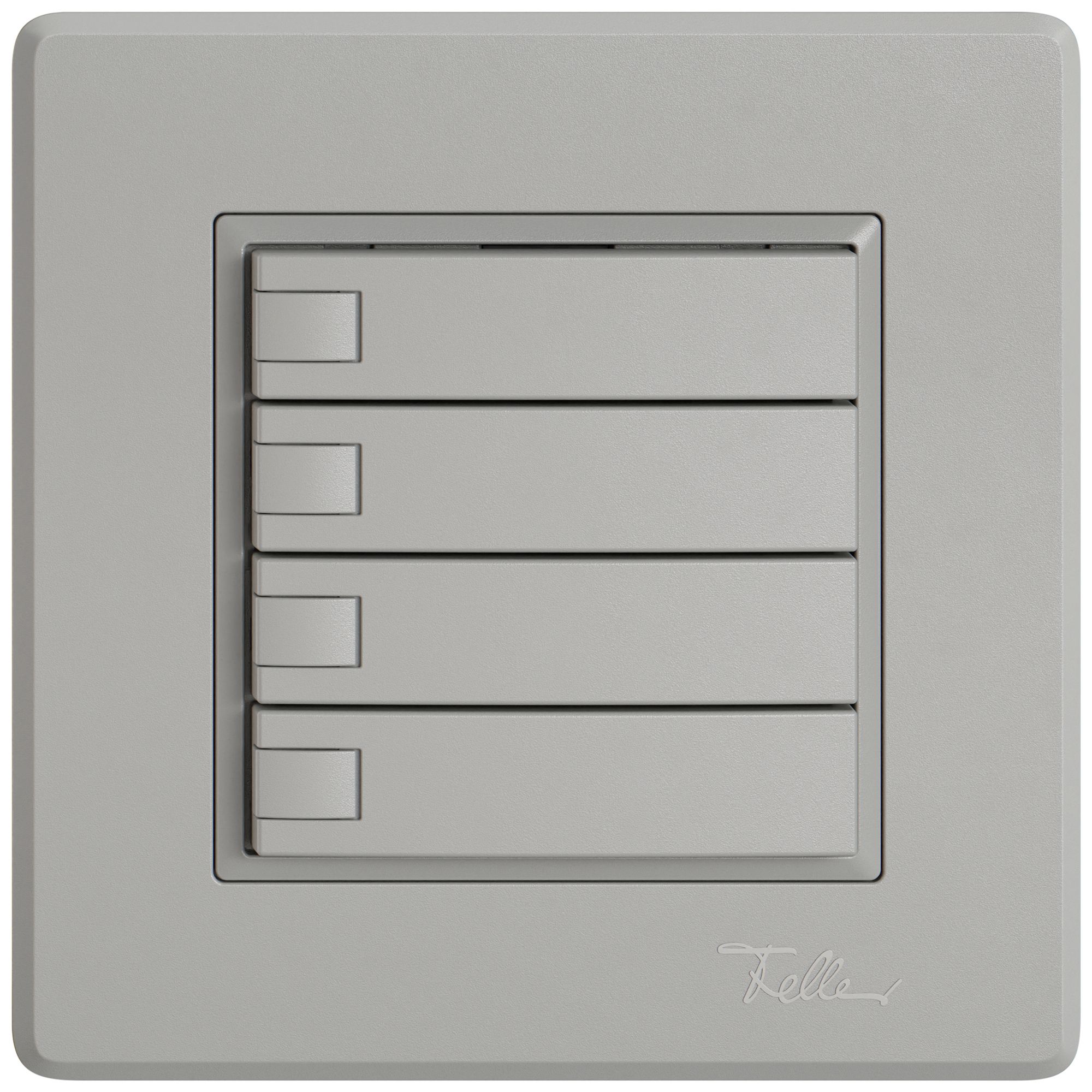 Pulsante KNX RGB INC EDIZIO.liv SNAPFIX® sensore temp.s.LED 4× com.1T grc