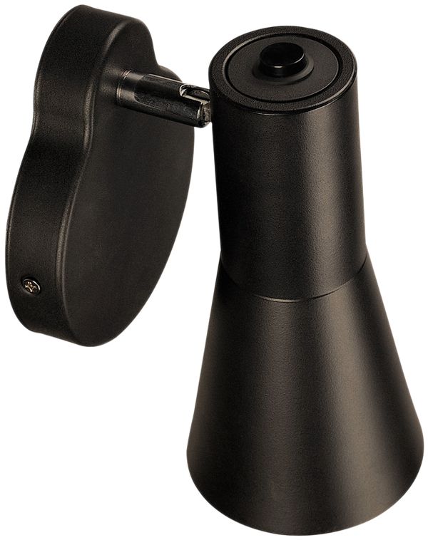 Lampada a muro SLV PHELIA, GU10 35W con interruttore IP20 nero