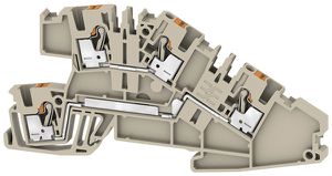 Borne d'installation Weidmüller AITB 2.5 BB L-L PUSH IN 2 étages