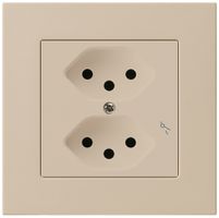 UP-Steckdose kallysto.pro 2×T13/1 beige