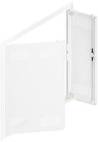 Tür geschlitzt mit Blendrahmen SE Pragma weiss für 3Felder/6Reihen