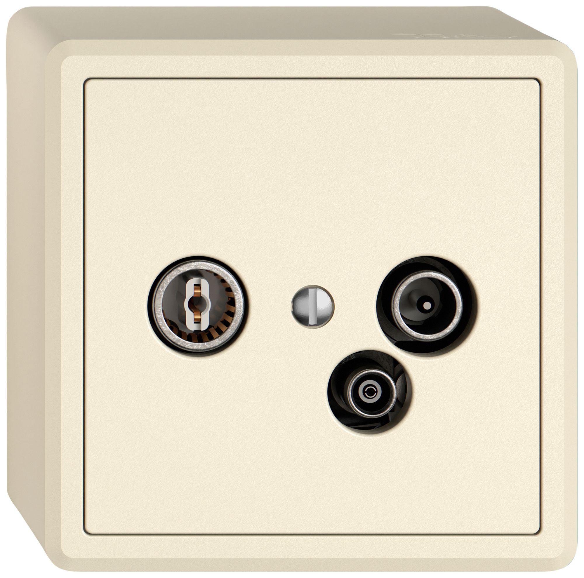 AP-Antennendose TV-R-Daten EDIZIO.liv SNAPFIX® 19dB cr