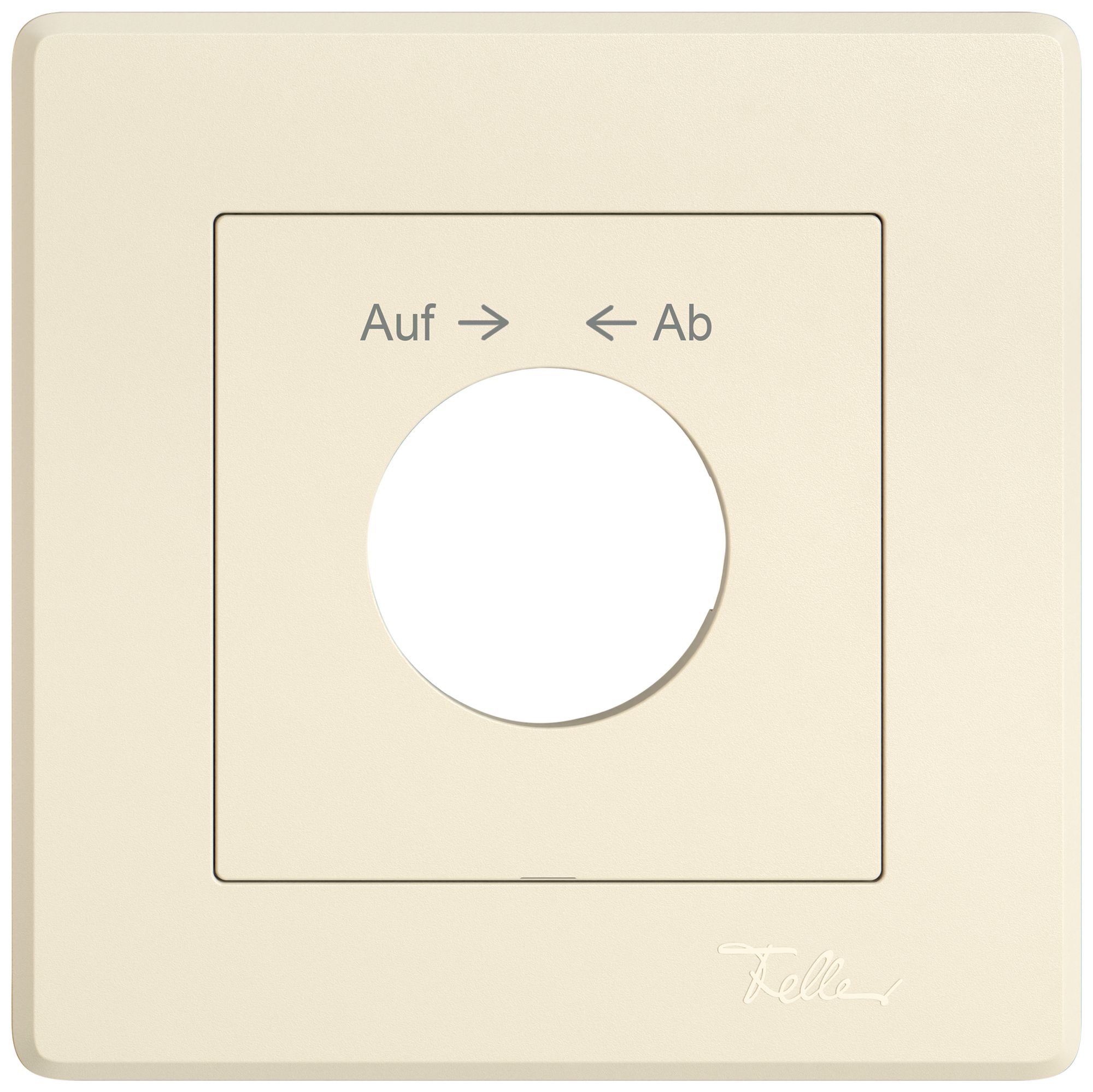 UP-Montageset EDIZIO.liv SNAPFIX® f.Schwenktaster m.Schloss Auf → ← Ab cr