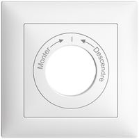 Kit front.Monter->I<-Descendre EDIZIOdue 88×88mm blanc