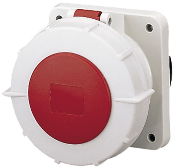 EB-Steckdose CEE 125A 5P 6h 400V rot gerade IP67 Mennekes