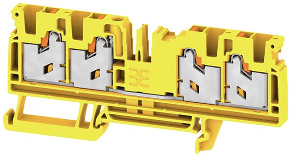 Borne de passage joignable WM S4C 4mm² 32A 1000V ressort 4×1 DIN35 jn