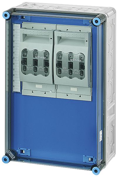 NH-Gehäuse Hensel Mi, 2×3×NH00, mit Sammelschiene, 400A, 3-polig