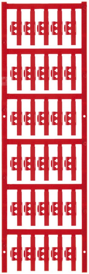 Marqueur de conducteur Weidmüller MultiCard SFC p.Ø2…3.5mm 30×5.8mm PA66 rouge