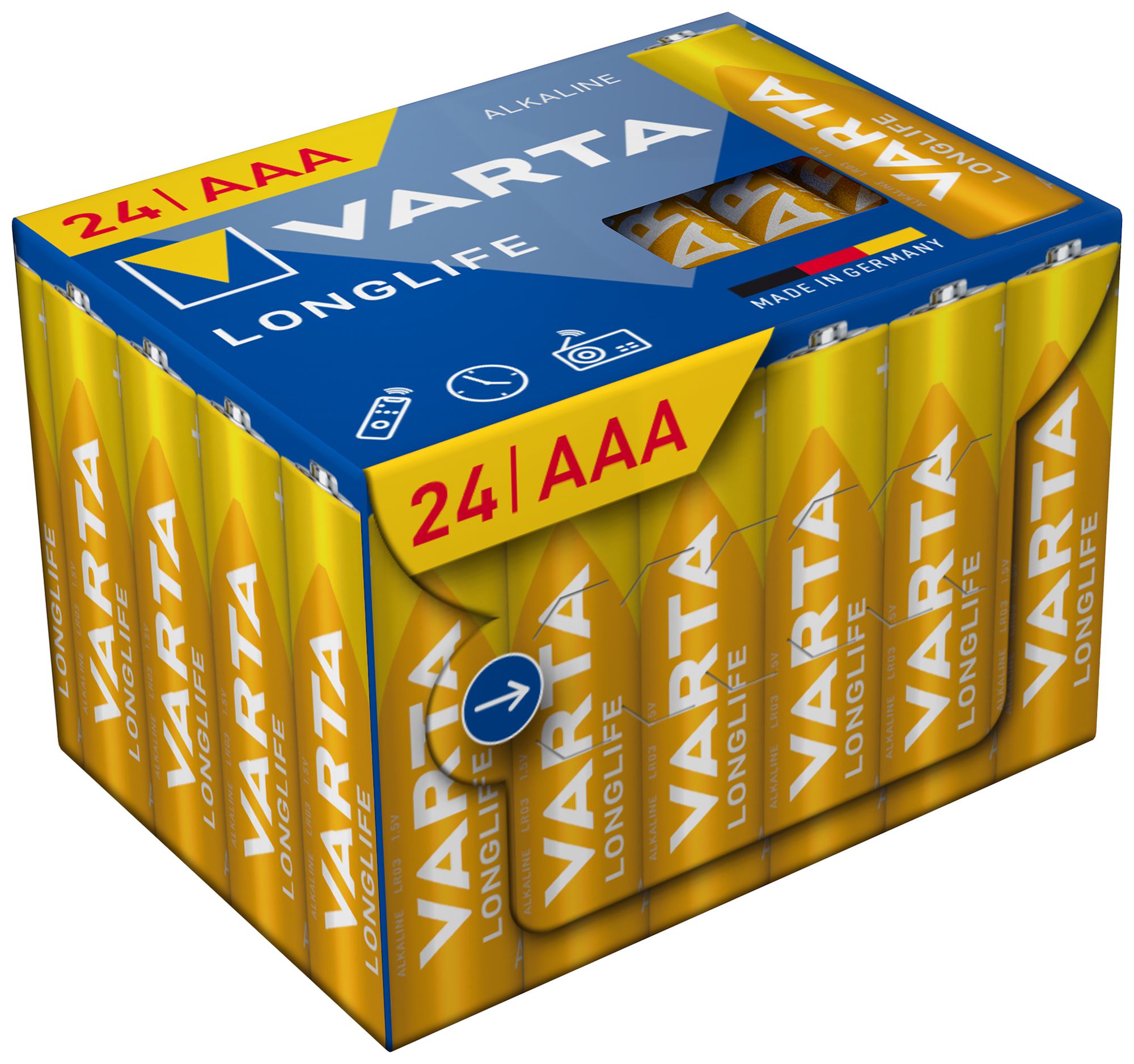 Batterie VARTA Consumer Longlife AAA Alkali-Mangan 1.5V Box à 24 Stück
