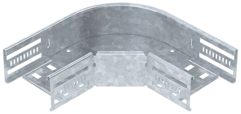 Coude BET RB 90° 60×100mm acier galvanisé à chaud