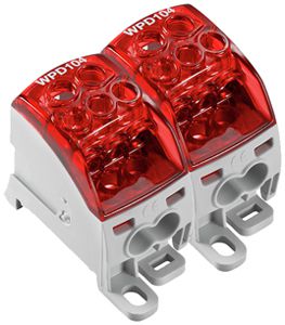 Bloc de distribution WM WPD 204 1P 164A 2×entr 10×sort 1.5…16mm² 1.5…25mm²