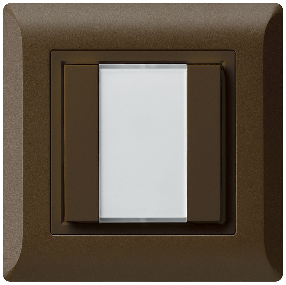 Poussoir multifonction AP kallysto.line KNX RF 2×  brun