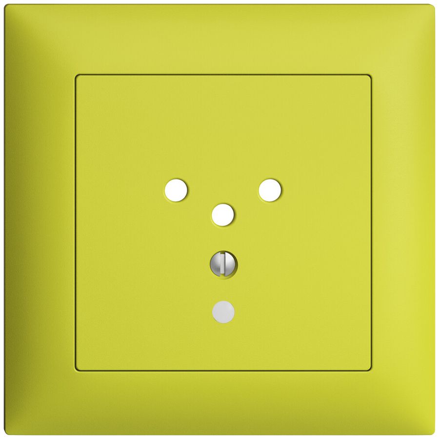 Kit frontale INC EDIZIOdue lemon 88×88mm T12 con lente per presa