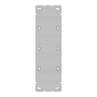 Placca di fissaggio 77×257mm senza ritaglio, con 10 fori di fissaggio