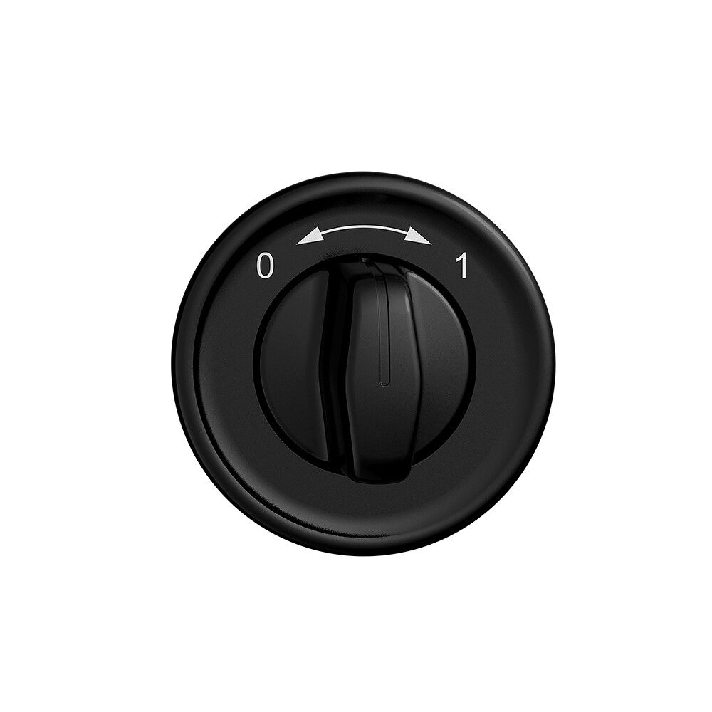 Kit frontale STANDARDdue 0<->1 nero per pulsante girevole