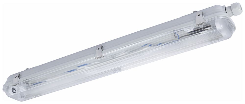 Feuchtraumleuchte Philips Ledinaire 2×G13 IP65 670×93×70mm grau