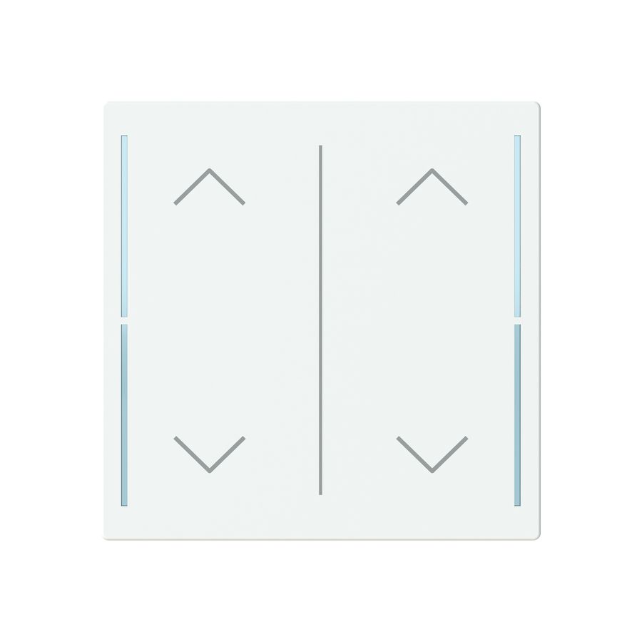 Tasterabdeckung ABB SIDUS touch 2-fach "Wippe-Auf/Ab" weiss