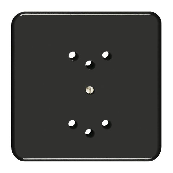 Kit frontal FH pour prise 2×T12 noir