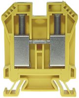 Durchgangs-Reihenklemme Woertz Ex 25…50mm² 125A 1000V Schraub.2×1 TH35 gn/gb