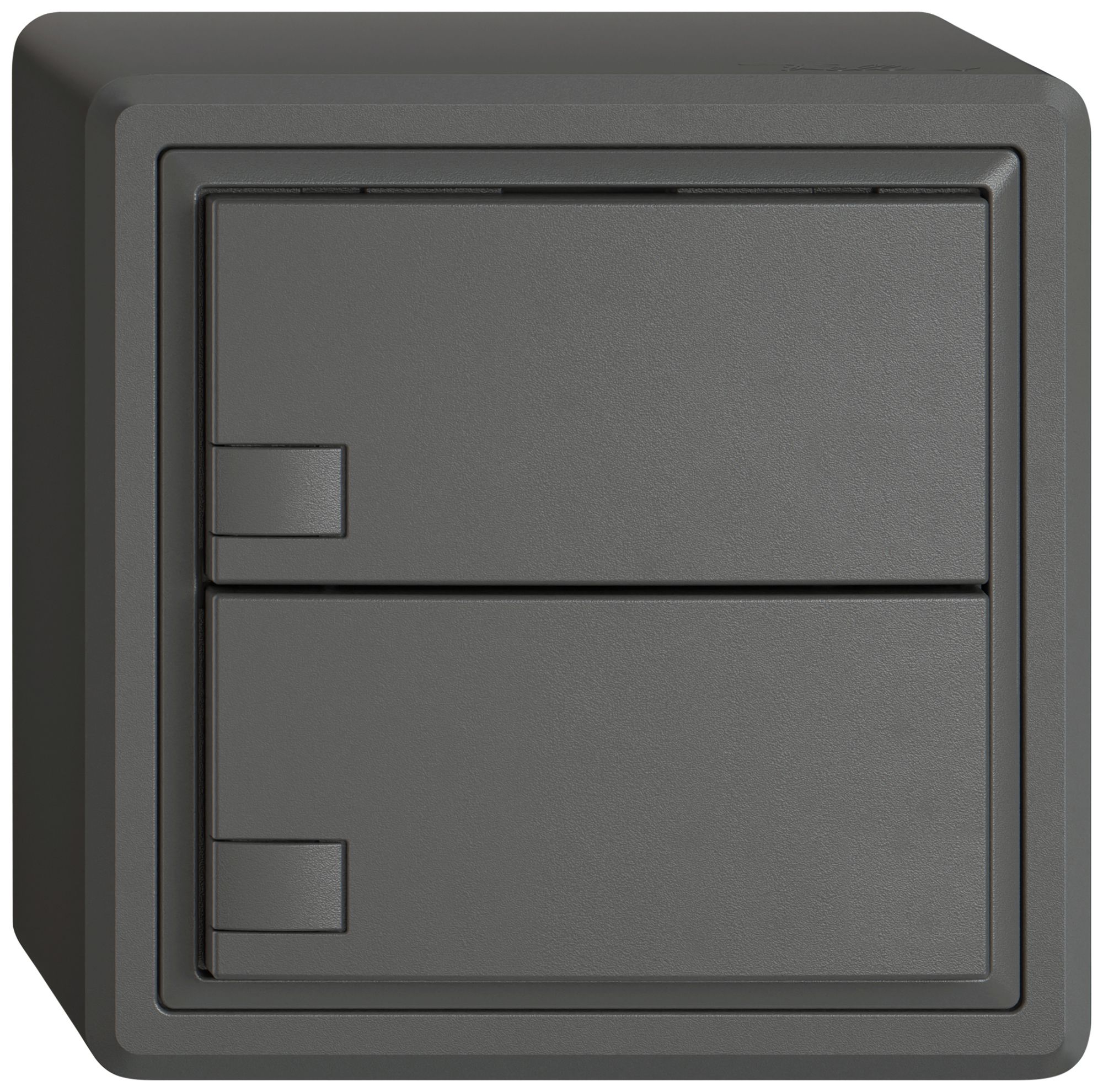 Poussoir KNX RGB AP EDIZIO.liv SNAPFIX® capteur temp.s.LED 2× comm.1T grf