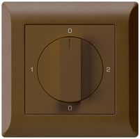 UP-Drehschalter kallysto.line 2/1L braun mit Drehgriff