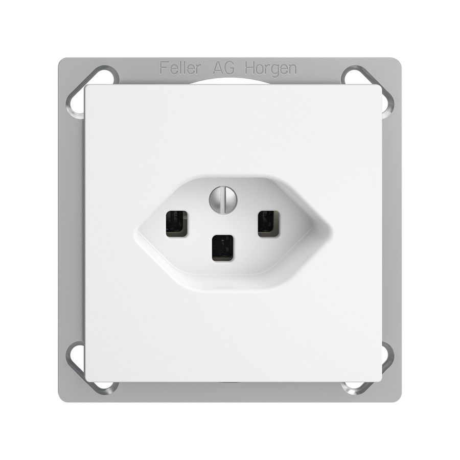 EB-Steckdose EDIZIOdue T23 16A weiss, mit Steckklemmen