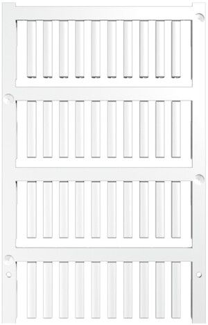 Marqueur de conducteur Weidmüller MultiCard VT SF p.Ø1…1.3mm 21×3.2mm PA66 blanc
