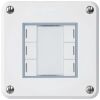 UP-Taster robusto A KNX 6× RGB LED s/e-link weiss