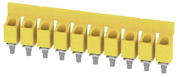 Connexion transversale Weidmüller WQV 16/10 vissé 10L 11.9mm isolé 76A jaune
