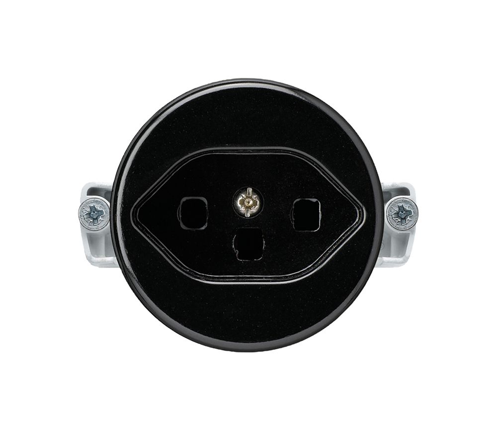 Einsatz zu UP-Steckdose basico Typ 23 A schwarz