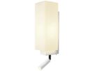 Applique SLV QUADRASS SPOT E27 40W avec liseuse LED 2W blanc