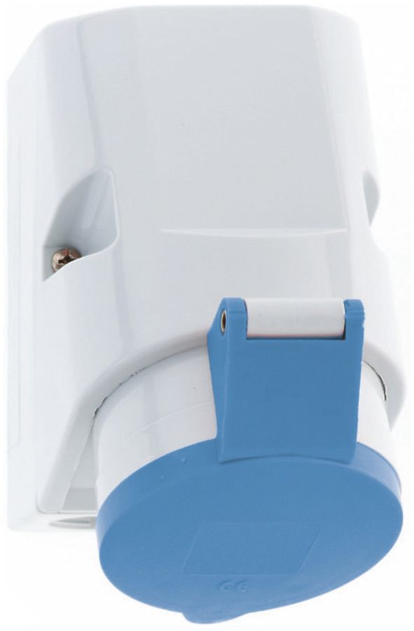 AP-Steckdose CEE Bals 32A 5P 230V 9h IP44 Ni 83×126mm QC