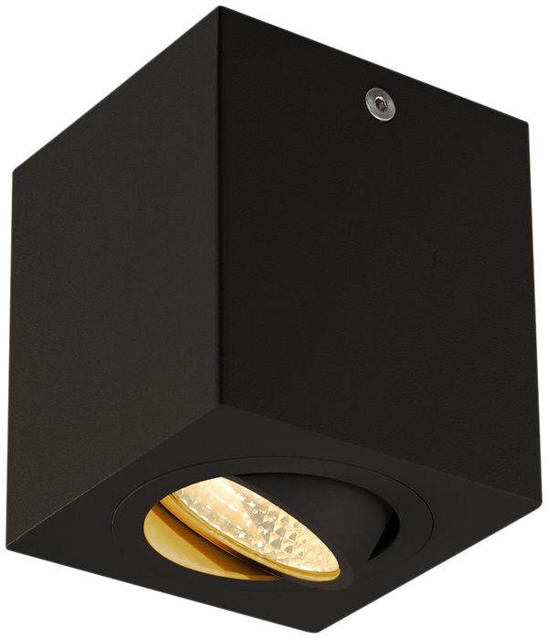 AP-LED-Downlight SLV TRILEDO CL, 6.2W 625lm 3000K eckig IP20 mattschwarz