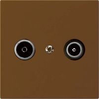 UP-Antennendose kallysto R/TV 19dB Durchgangsdose braun