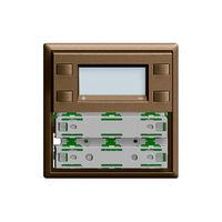 Plaque frontale RTH KNX 1…4×EDIZIOdue coffee, avec LED RGB